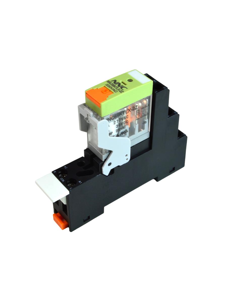 Комплект реле NNC69K(TLX)-2Z-220VAC + колодка 14F-2Z-C5