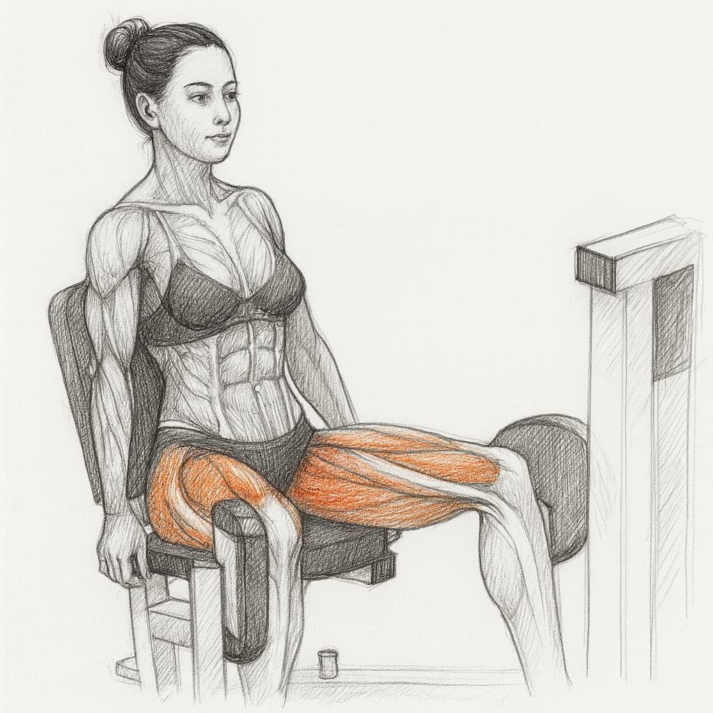 Разведение ног сидя
