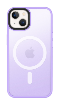 Чехол Magnetic Matte Transparent Case для iPhone 13 Pro Max, Light Purple на фоне в магазине Nice case