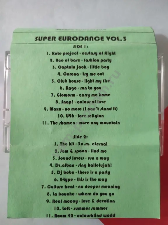 Аудиокассеты 90мин Super Eurodance кассеты магнитная лента