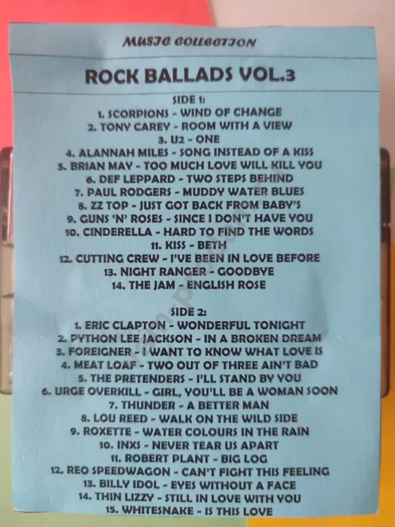 Аудиокассеты 120мин Rock Ballads кассеты магнитная лента