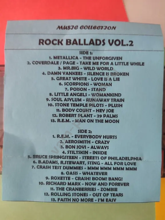 Аудиокассеты 120мин Rock Ballads кассеты магнитная лента