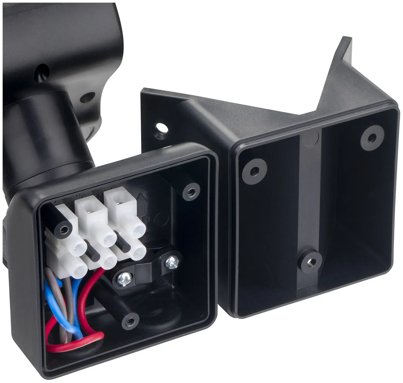 Датчик движения настенный/угловой Duwi DD-06, 270°, 10-420 с, 12 м, 1200 Вт, IP44, черный (25829 2)