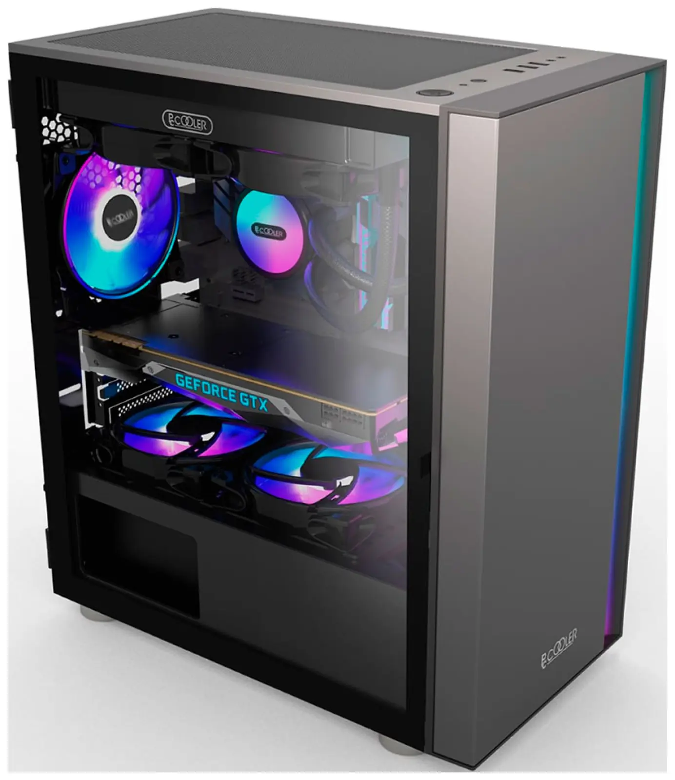 Компьютерный корпус PCCooler LM300 ARGB BK