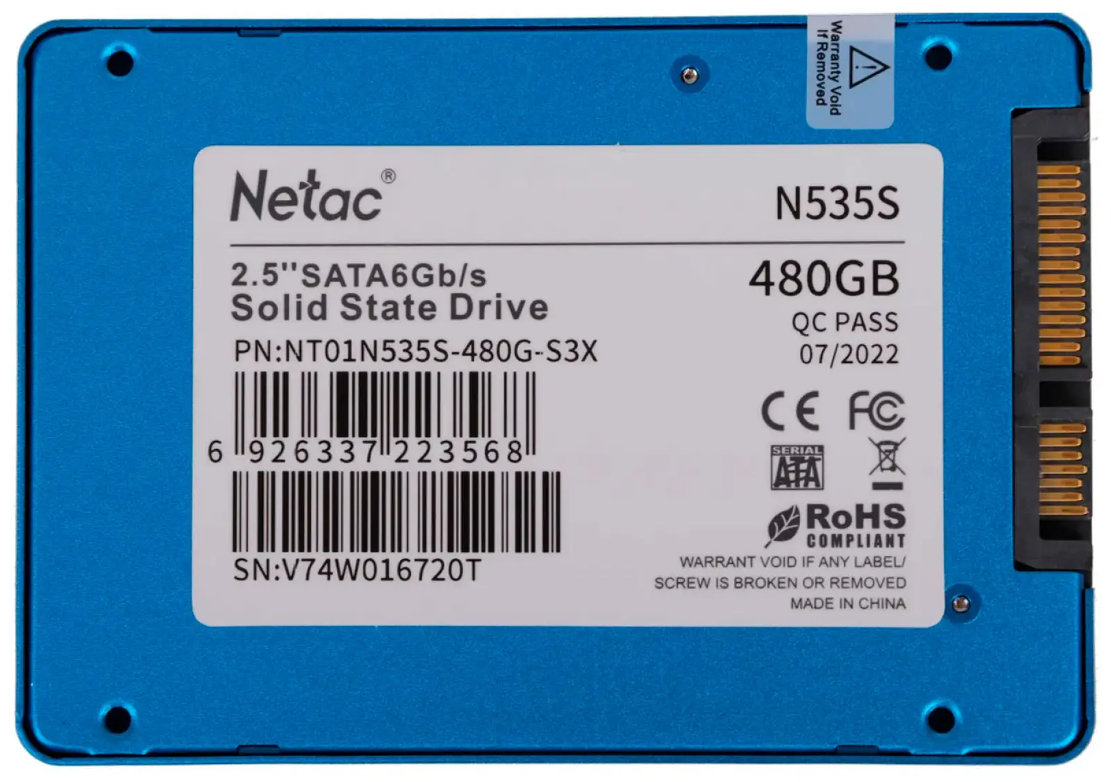 SSD накопитель Netac 2.5