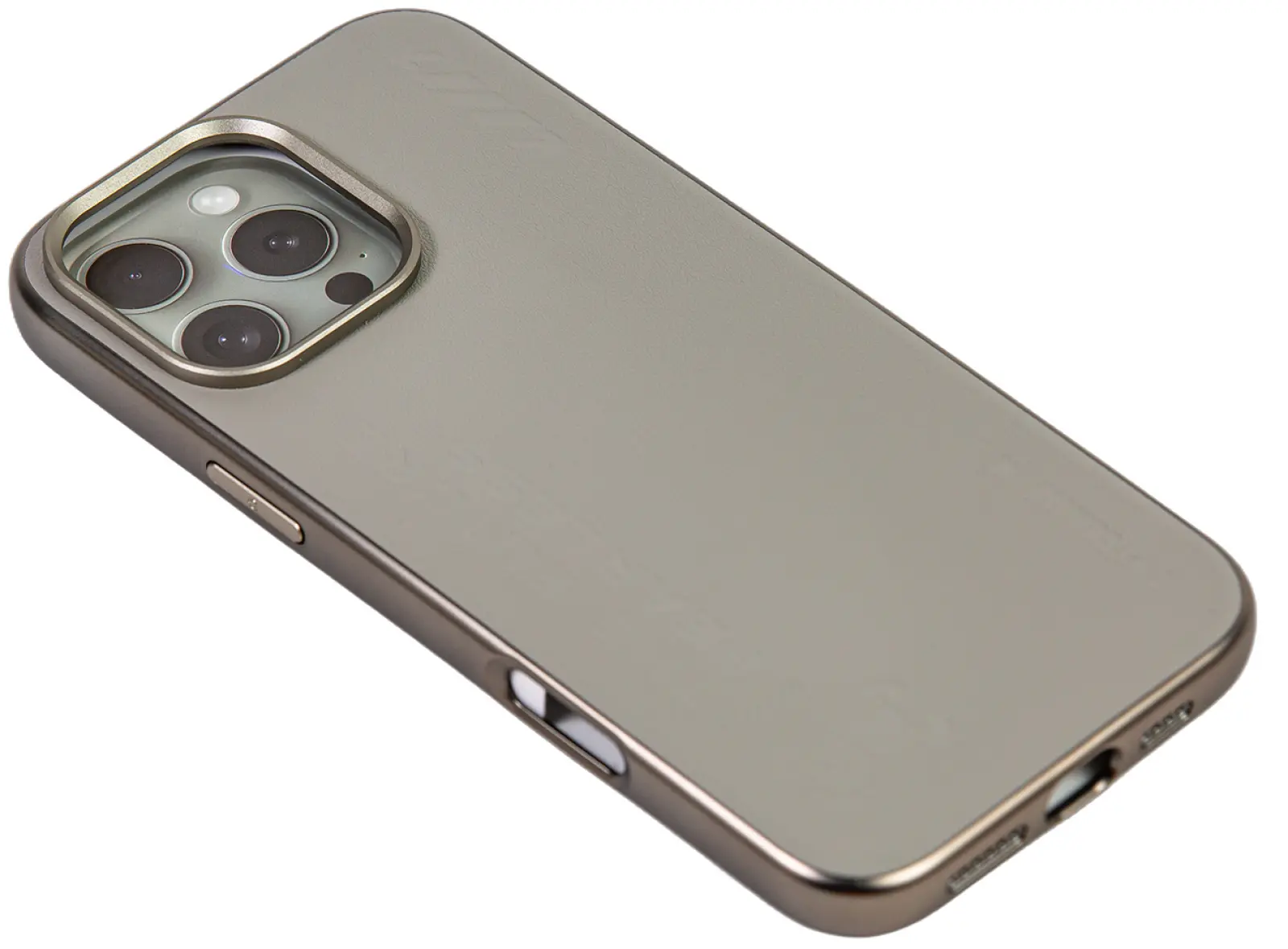 Чехол с магнитным покрытием Type Gorilla Premium Magnetic iPhone 16 pro Max, Grey Leather (BL-T52-iP16PM-LTR-GR)