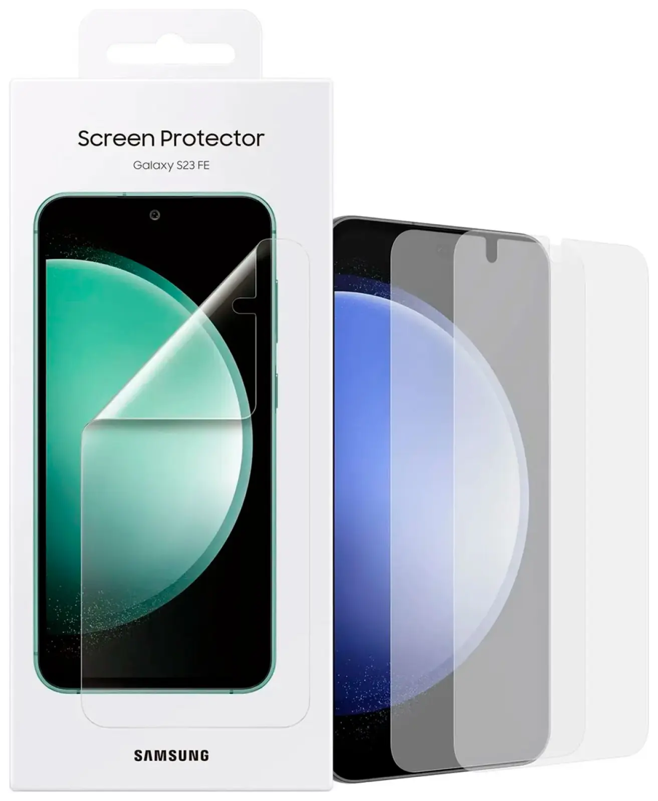 Защитная пленка для экрана Samsung Galaxy S23FE, прозрачная, 2 шт. (EF-US711CTEGRU)