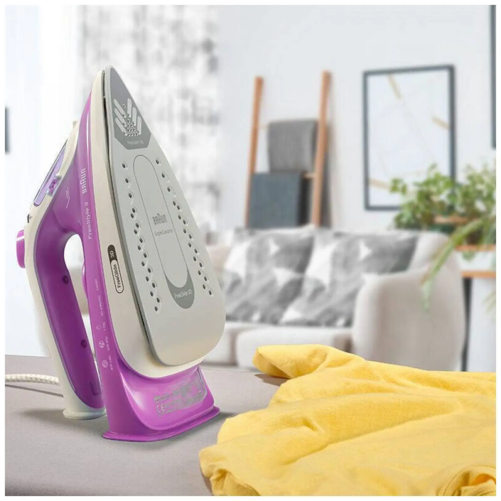 Утюг Braun FI3124PU, паровой удар 160 г/мин, 2400 Вт, подошва керамика