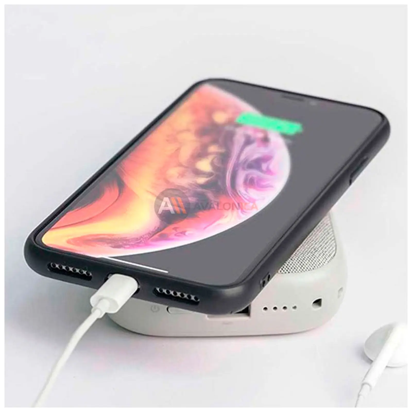 Внешний аккумулятор 20Вт с поддержкой беспроводной зарядки Solove Power Bank Wireless Charger 10000mAh белый