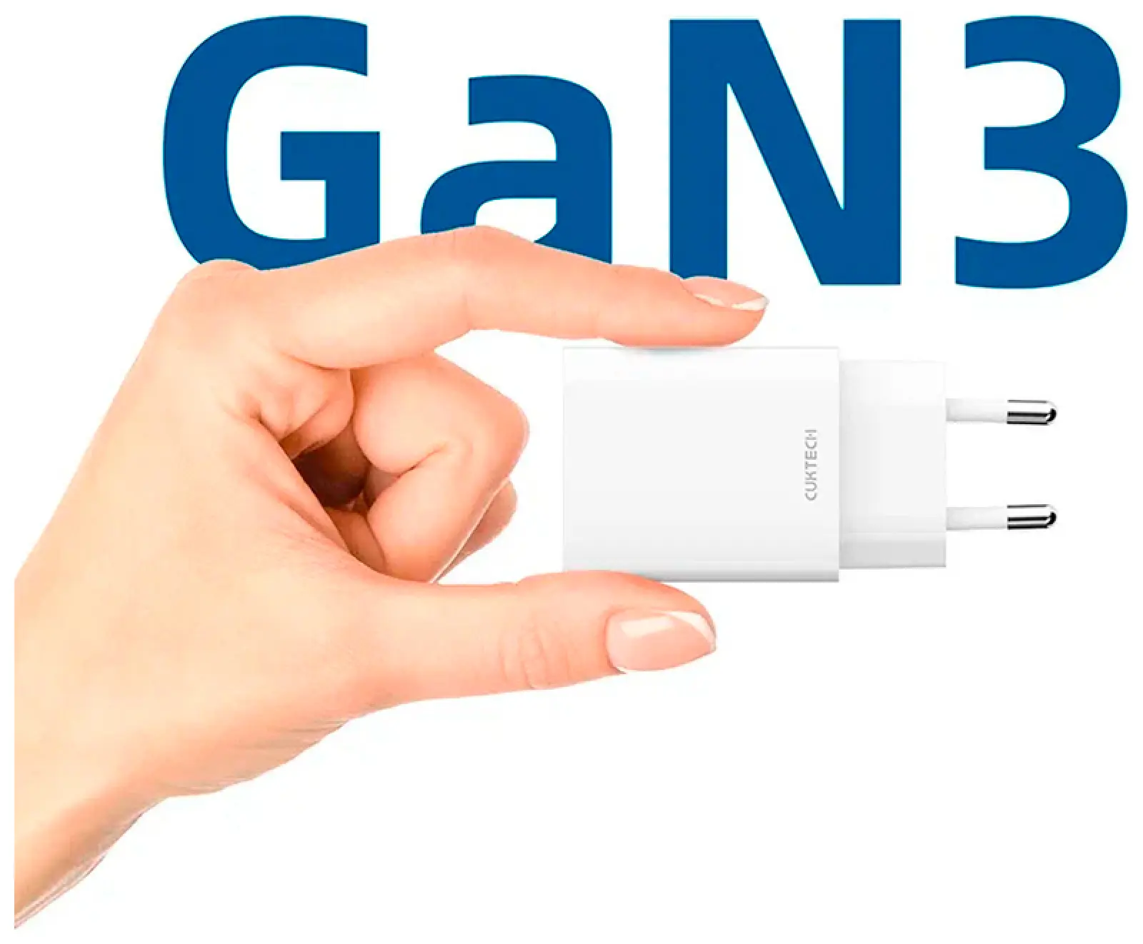 Сетевое зарядное устройство Cuktech GaN 1xType-C, 30Вт, QC 3.0, PD3.0, charger 3A подходит для iPhone15 (A18/A18C White) EU+русская инструкция, белое