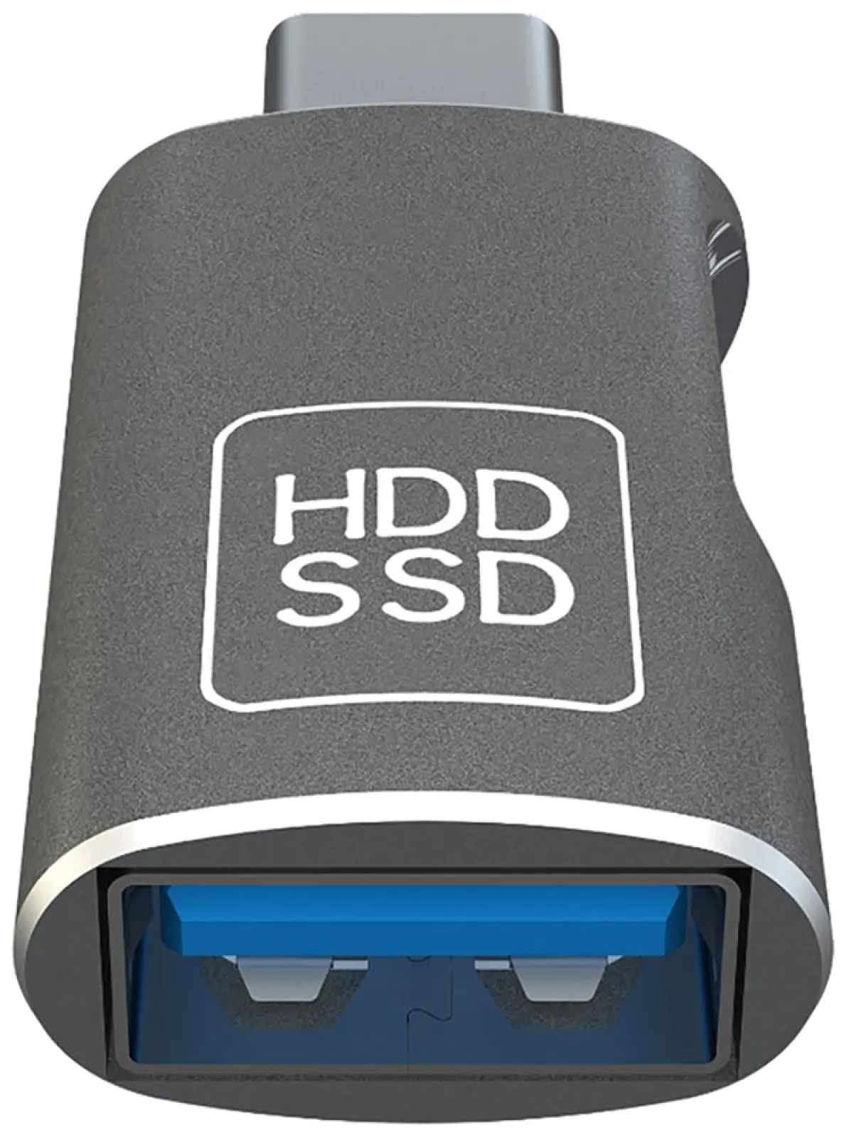 Адаптер Pero AD16 OTG, USB-C TO USB-A 3.0 + USB-C, серый (PRAD16BL)