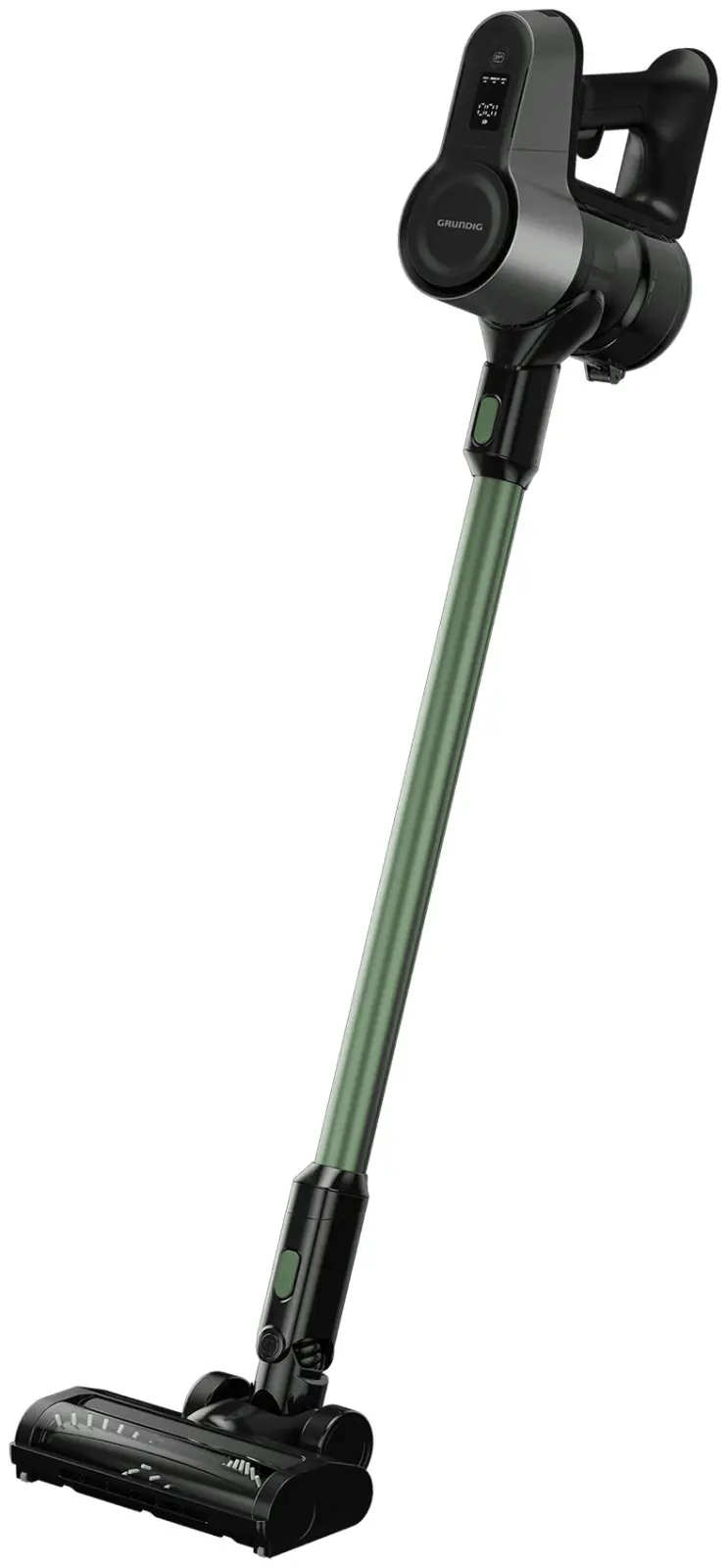 Пылесос вертикальный Grundig VCP 6230 PET, оливковый/черный, LED подсветка