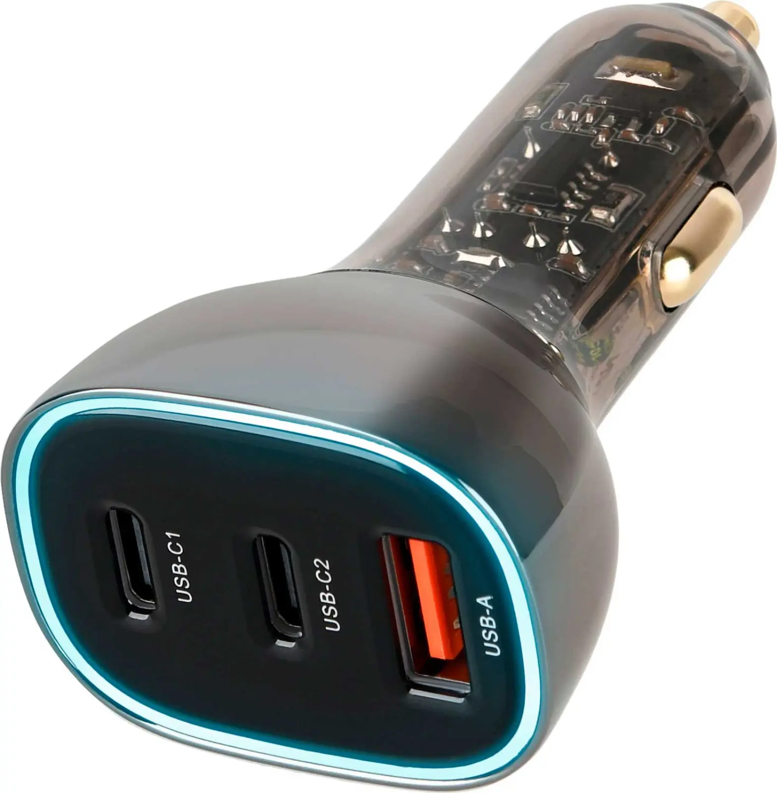 Автомобильное зарядное устройство TFN 2хTypeC+USB QC/PD, без кабеля, 90W, черный (TFN-CC-90W-2111-BK)