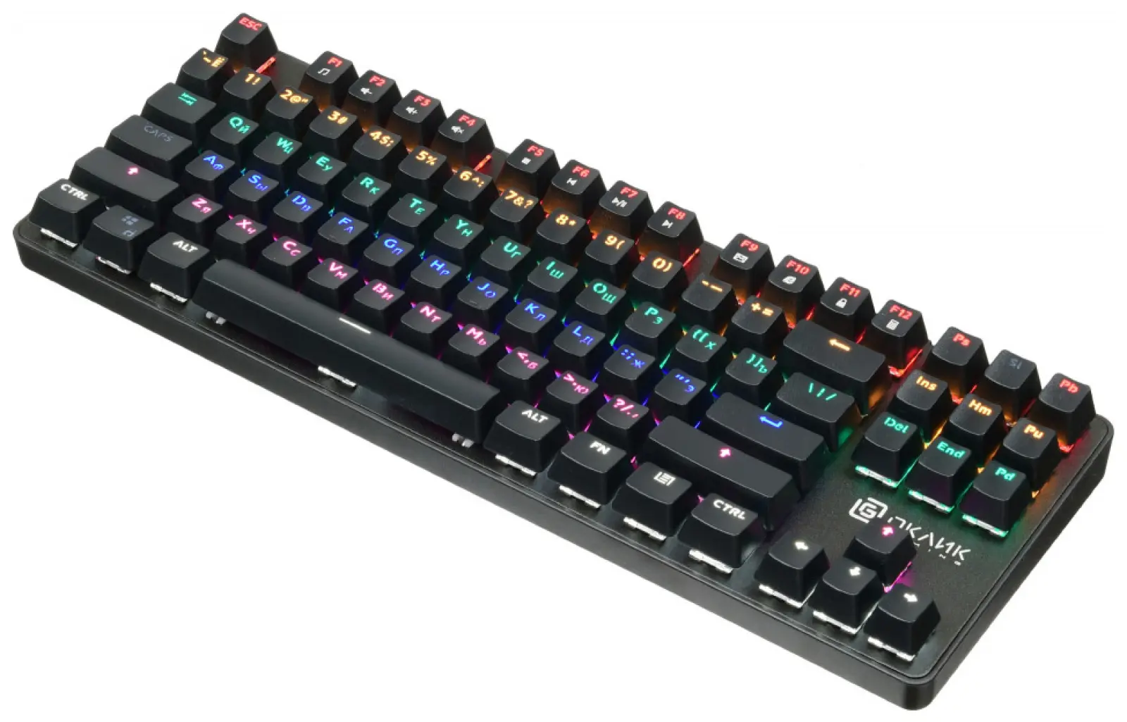Клавиатура Oklick 969G SHOTGUN механическая черный USB Multimedia for gamer LED