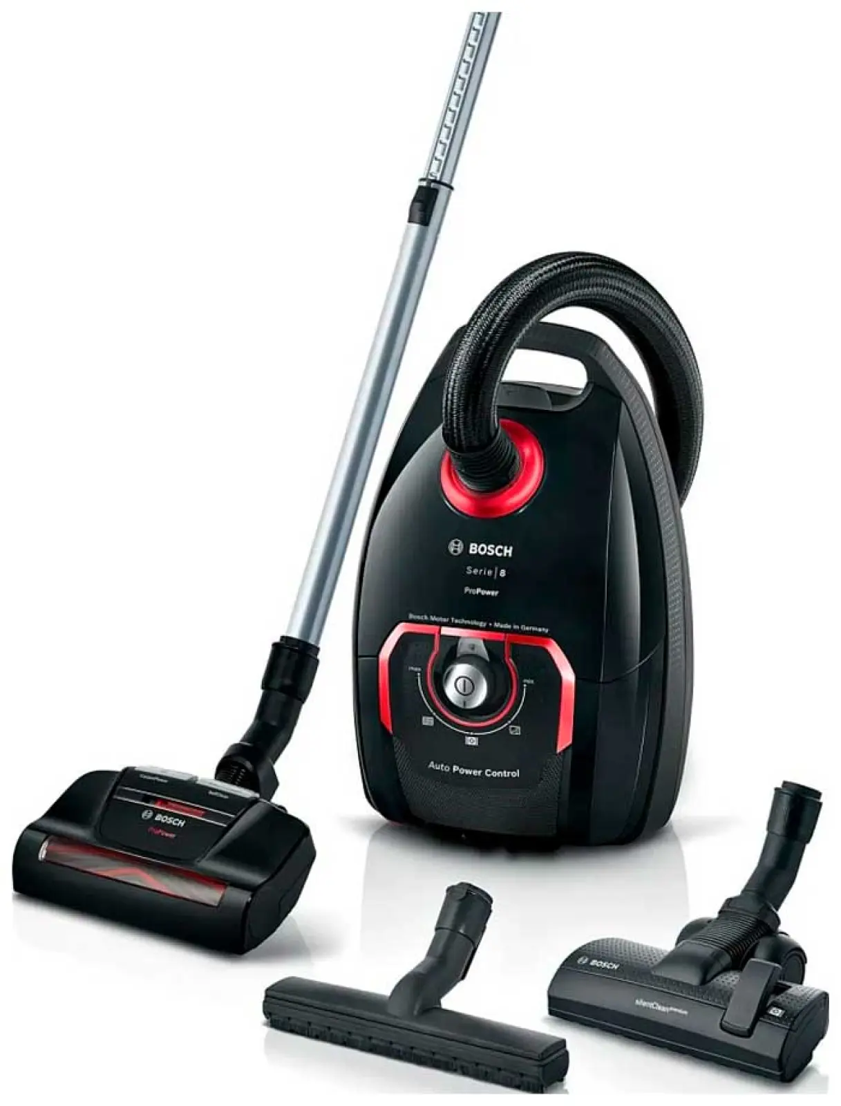 Пылесос напольный Bosch Serie 8 BGL8POW2, 650Вт, черный