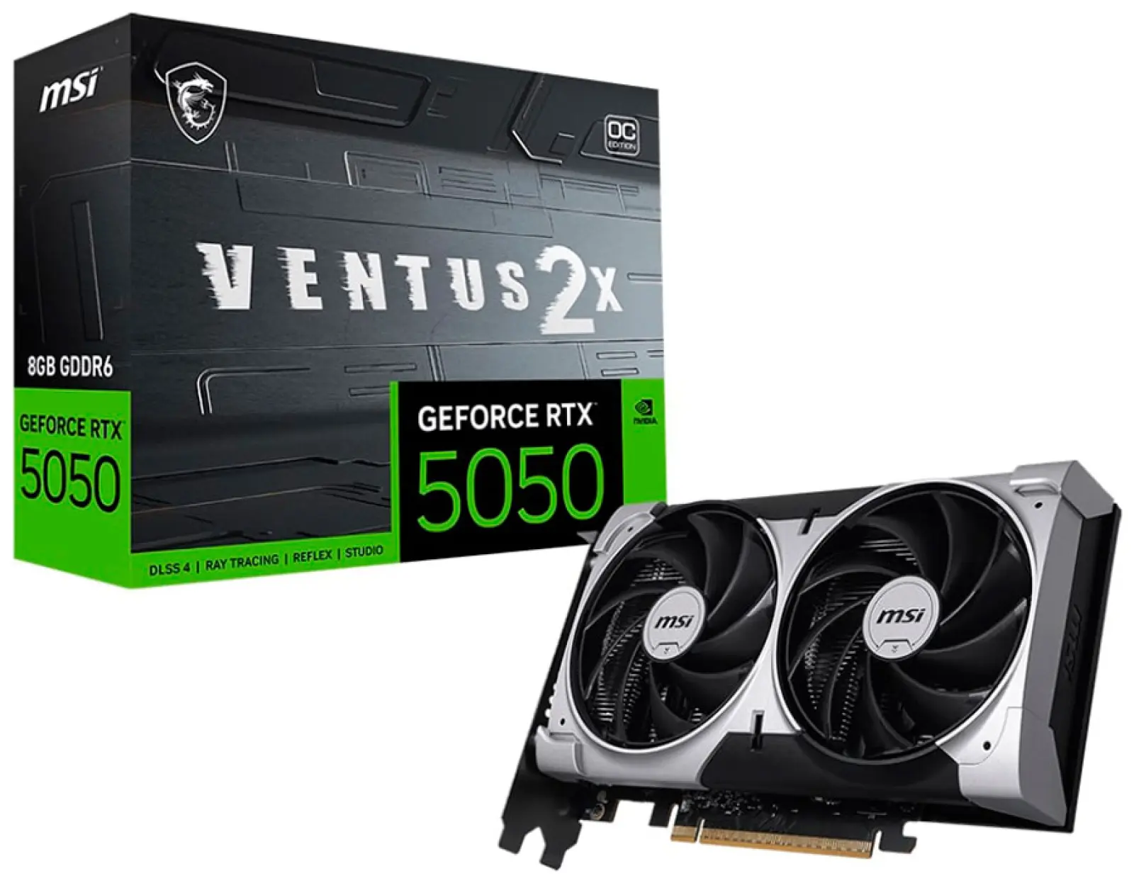 Видеокарта MSI GeForce RTX 5050 8G VENTUS 2X OC