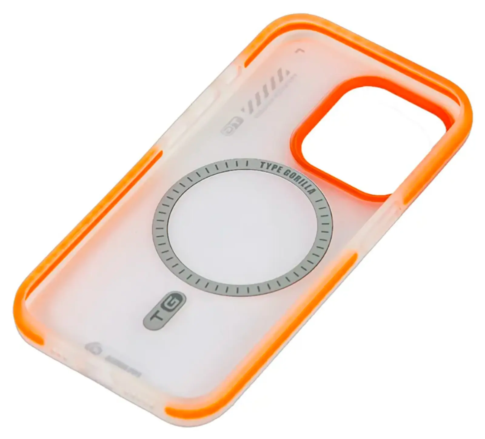 Чехол с магнитным покрытием Type Gorilla Dual Color iPhone 15 pro, Orange-red (BL-T46-iP15P-DC-OR-R)