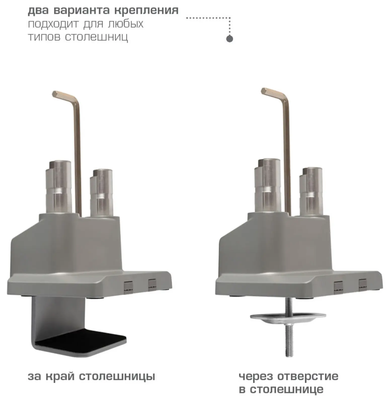 Кронштейн настольный для 2-х LED/LCD мониторов Arm media LCD-T36