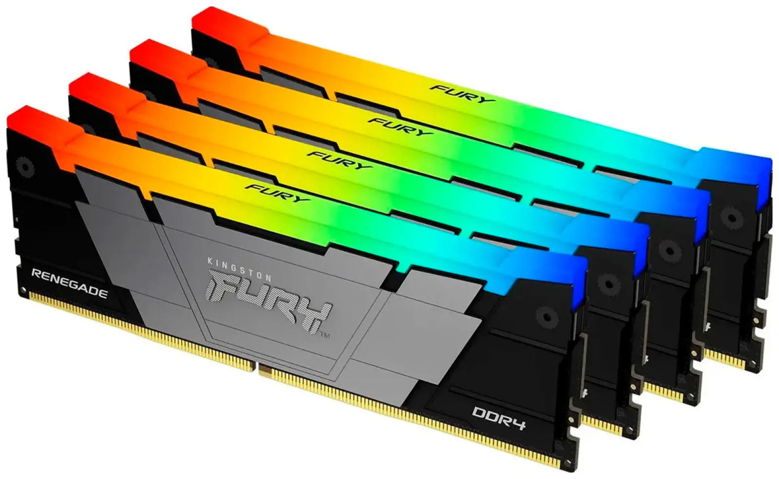 Оперативная память Kingston DDR4 32GB (4x8GB) 3200MHz FURY Renegade RGB (KF432C16RB2AK4/32)