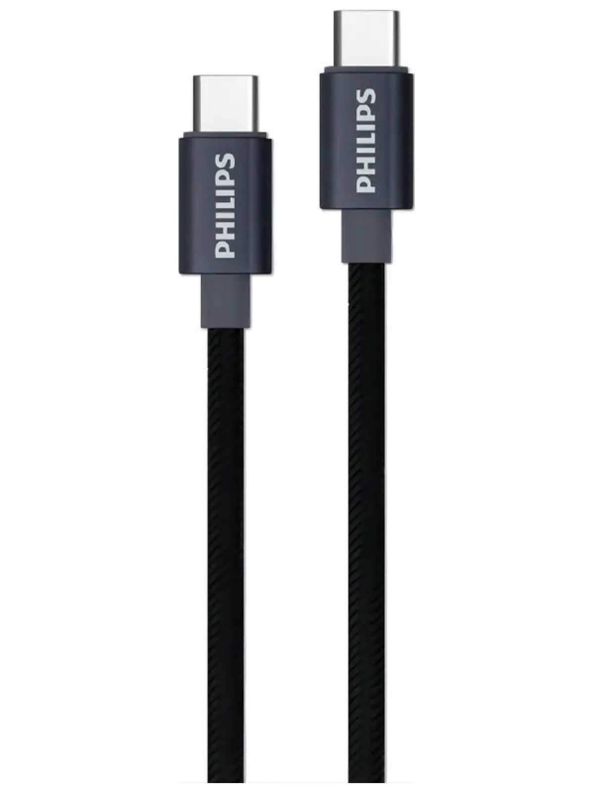 Кабель  Philips USB C - USB C, 60W, 1.2м, черный (DLC5533C/97)