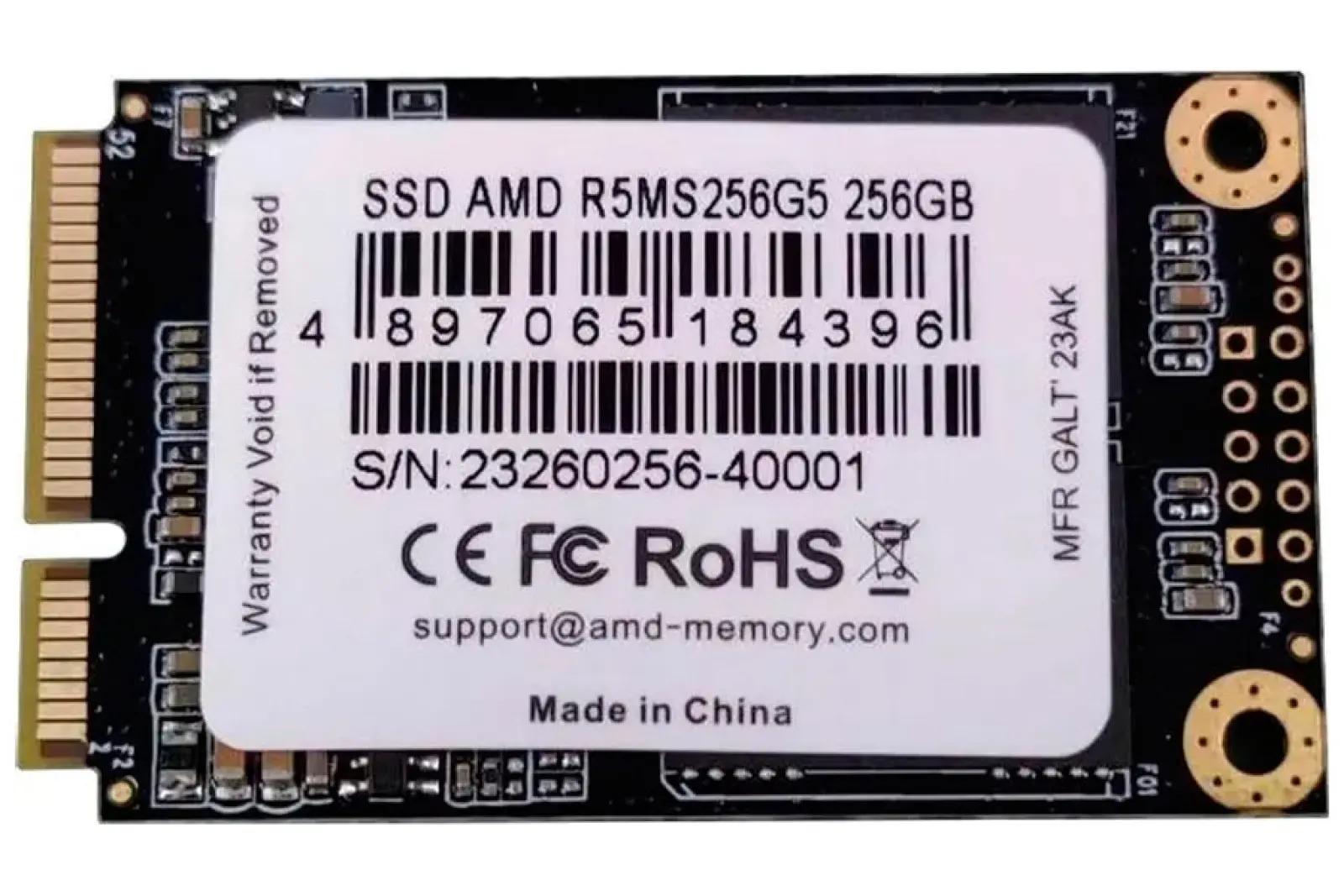 SSD накопитель AMD Radeon mSATA 256GB (R5MS256G5)