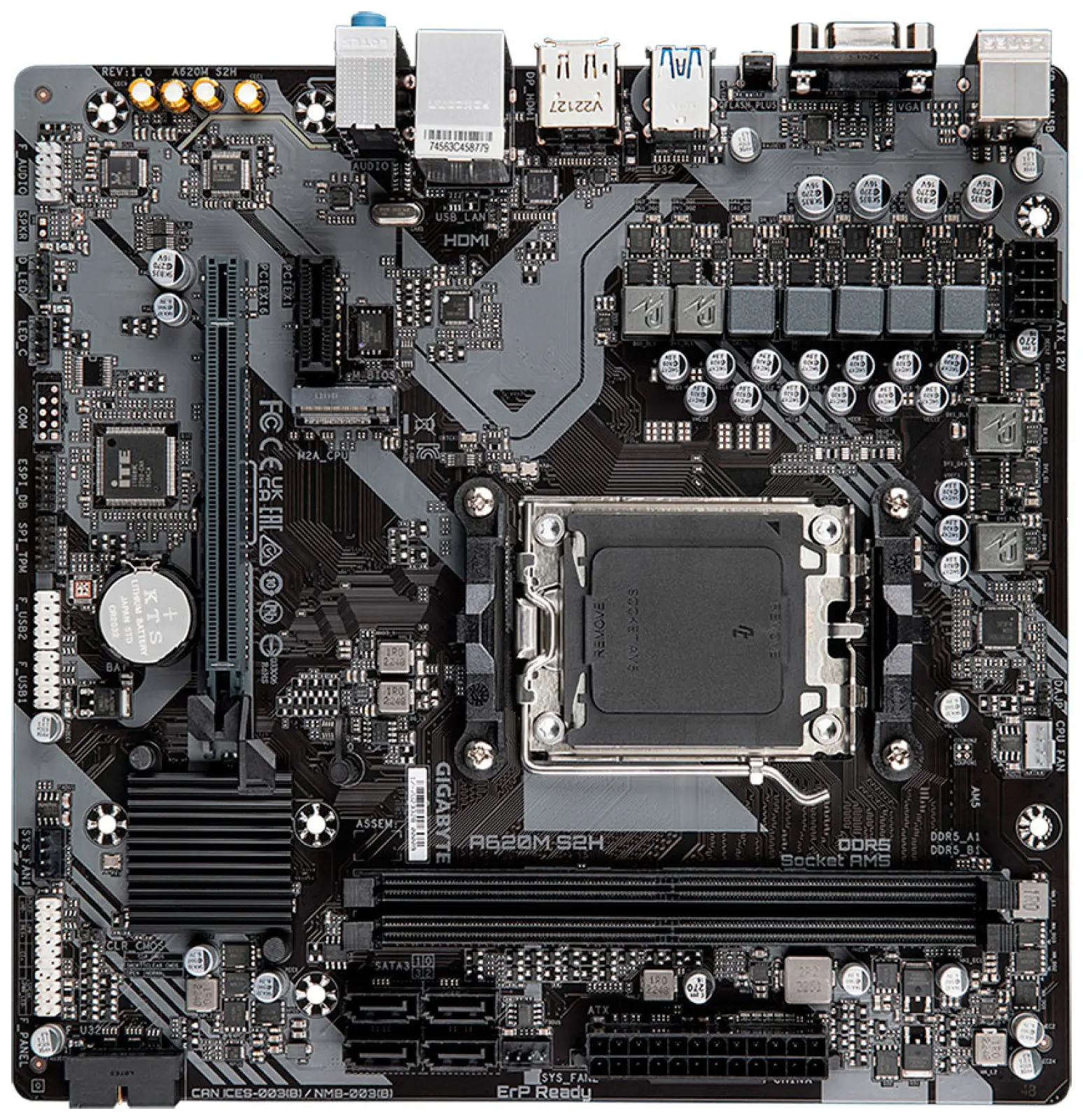 Материнская плата Gigabyte A620M S2H (AM5 mATX)
