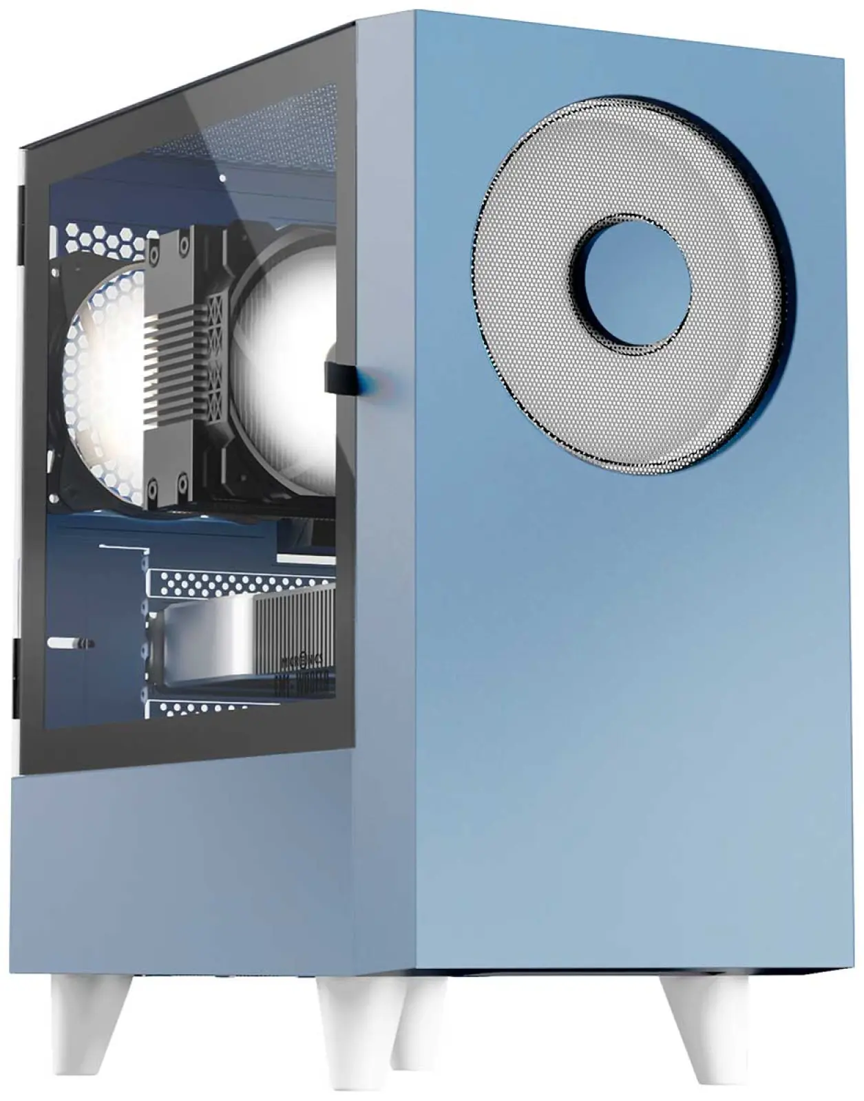 Компьютерный корпус Wizmax EM1 Woofer Blue