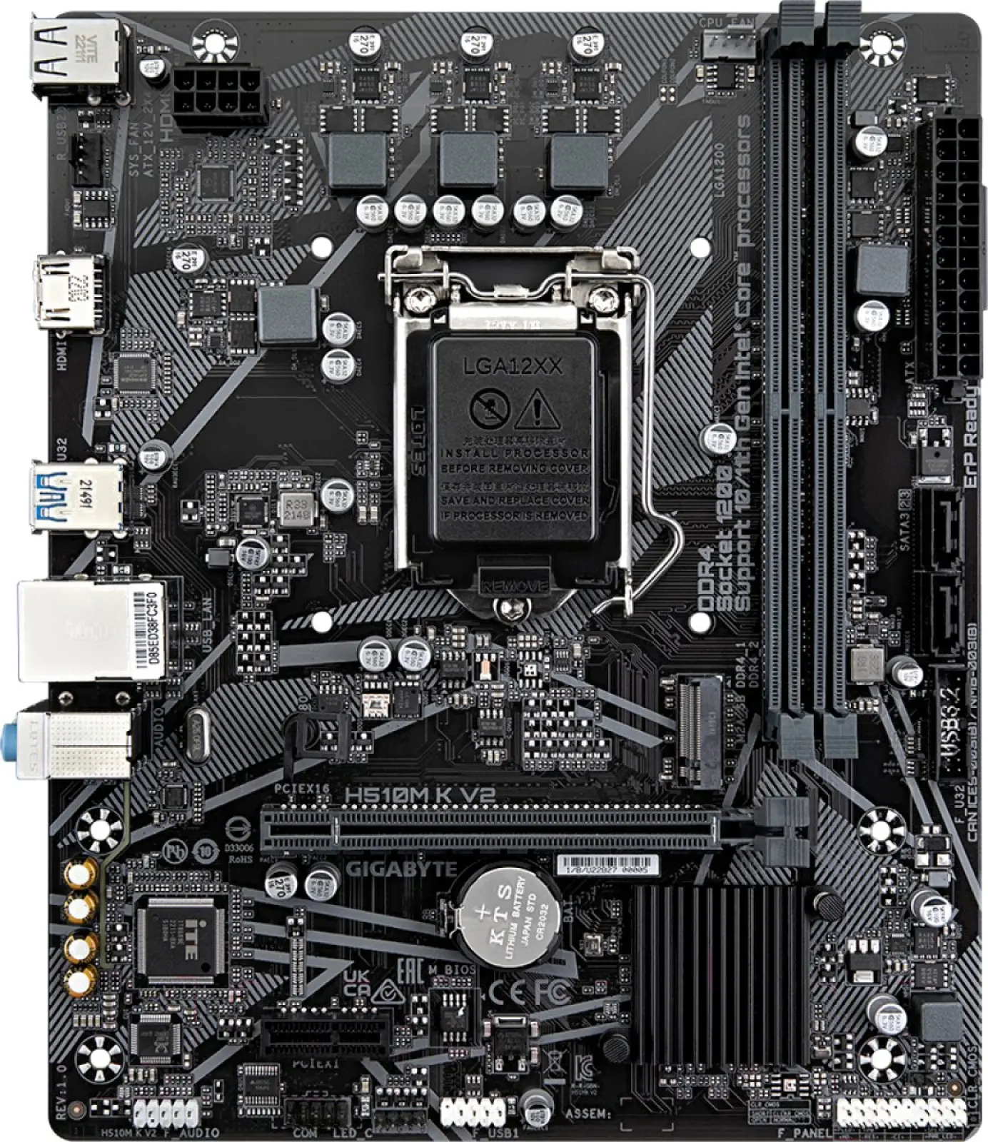 Материнская плата Gigabyte H510M K V2 (LGA1200, mATX)