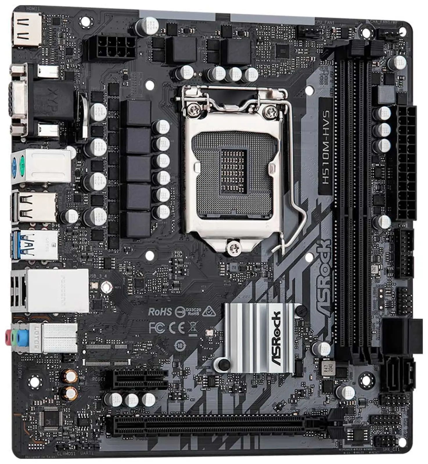 Материнская плата Asrock H510M-HVS R2.0 (LGA1200, mATX)