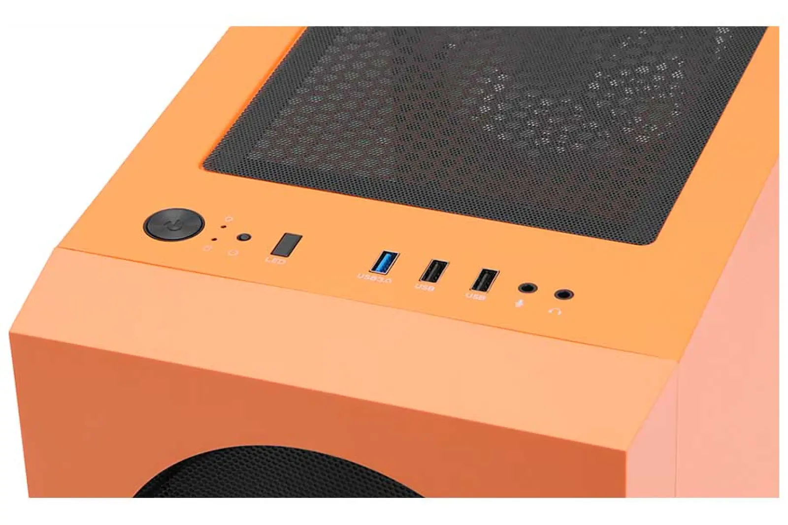 Компьютерный корпус Wizmax EM1 Woofer Orange