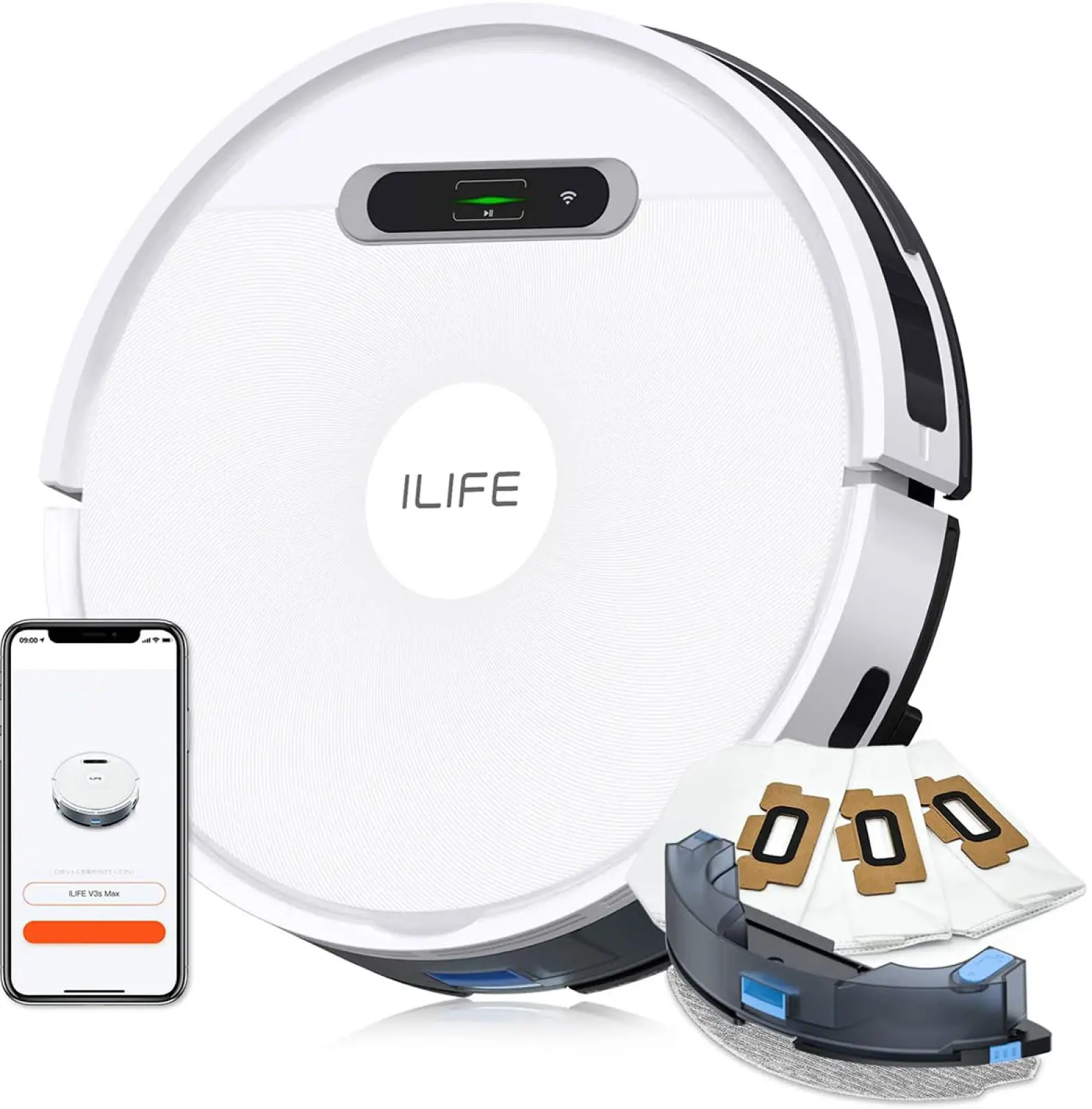 Робот-пылесос iLife V3SMAX, белый