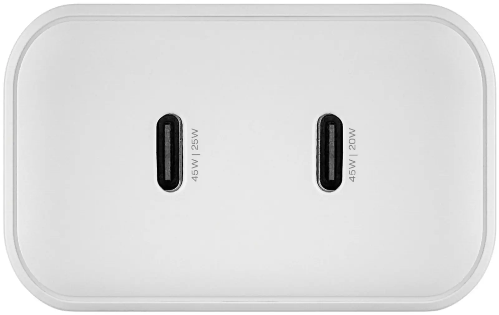 Зарядное устройство uBear Motion, GaN, 45 Вт, белый (WC17WH45-2C)