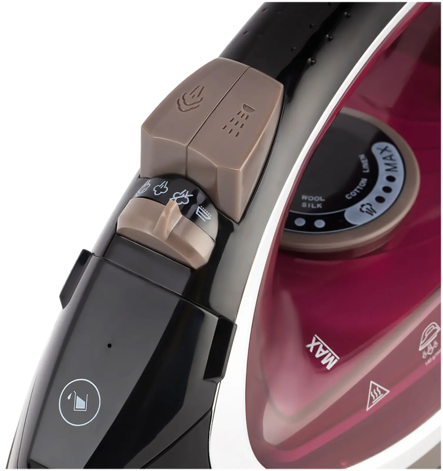 Утюг Vitek VT-8309, черный/коричневый/бордовый