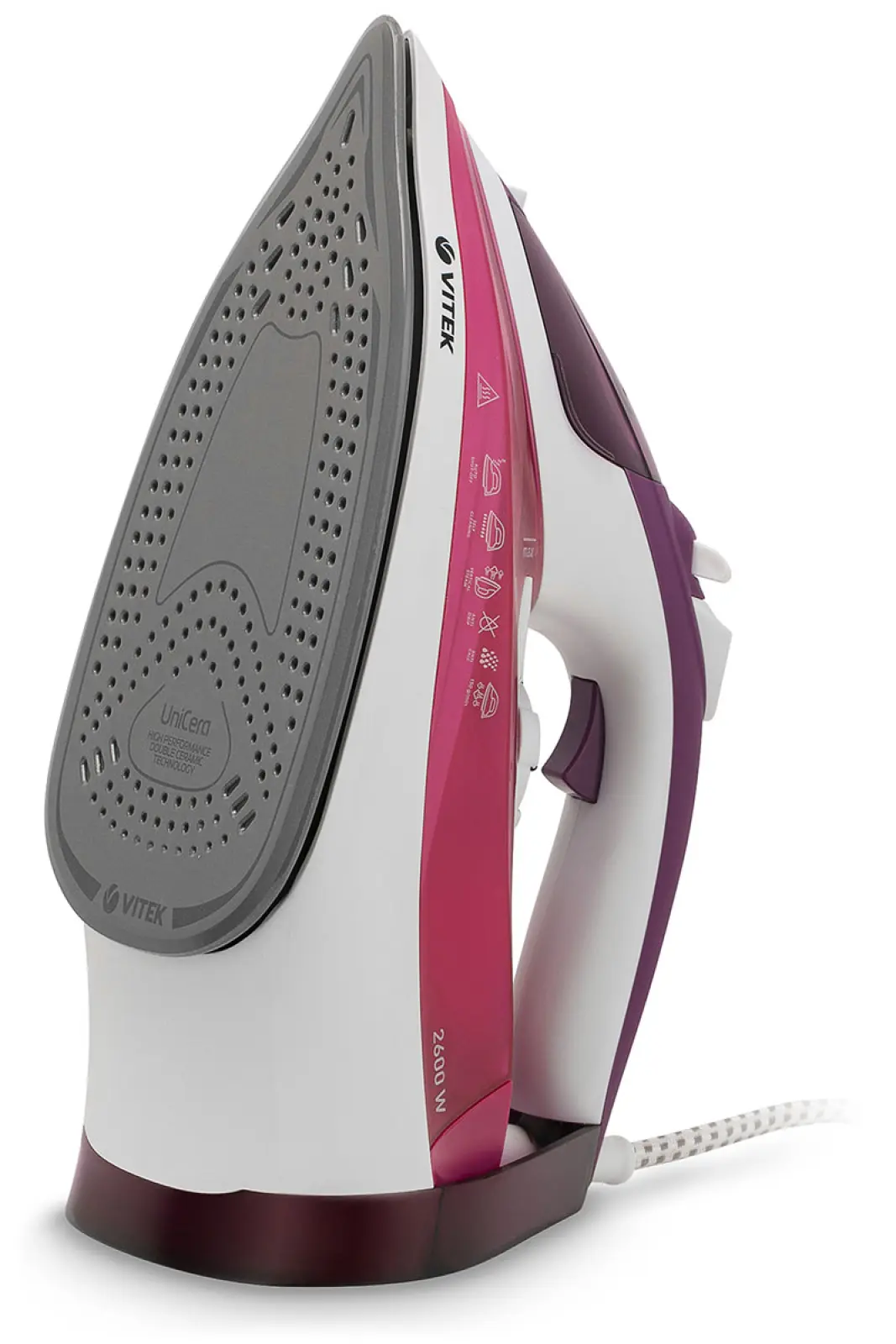 Утюг Vitek VT-8354 2600Вт фиолетовый/белый