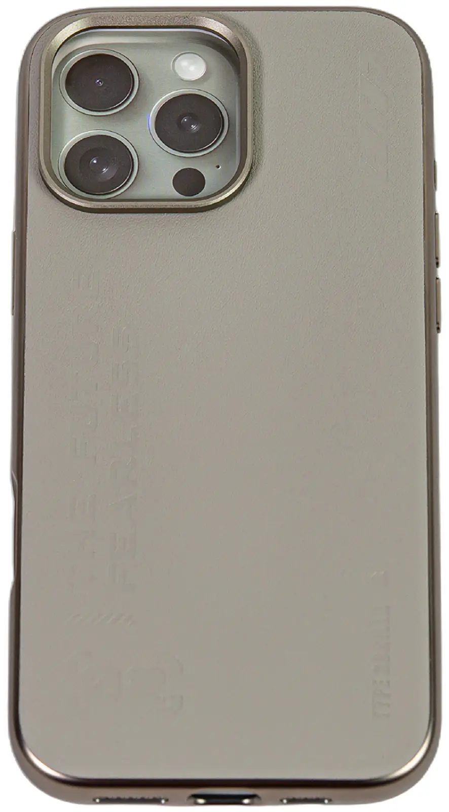 Чехол с магнитным покрытием Type Gorilla Premium Magnetic iPhone 16 pro Max, Grey Leather (BL-T52-iP16PM-LTR-GR)