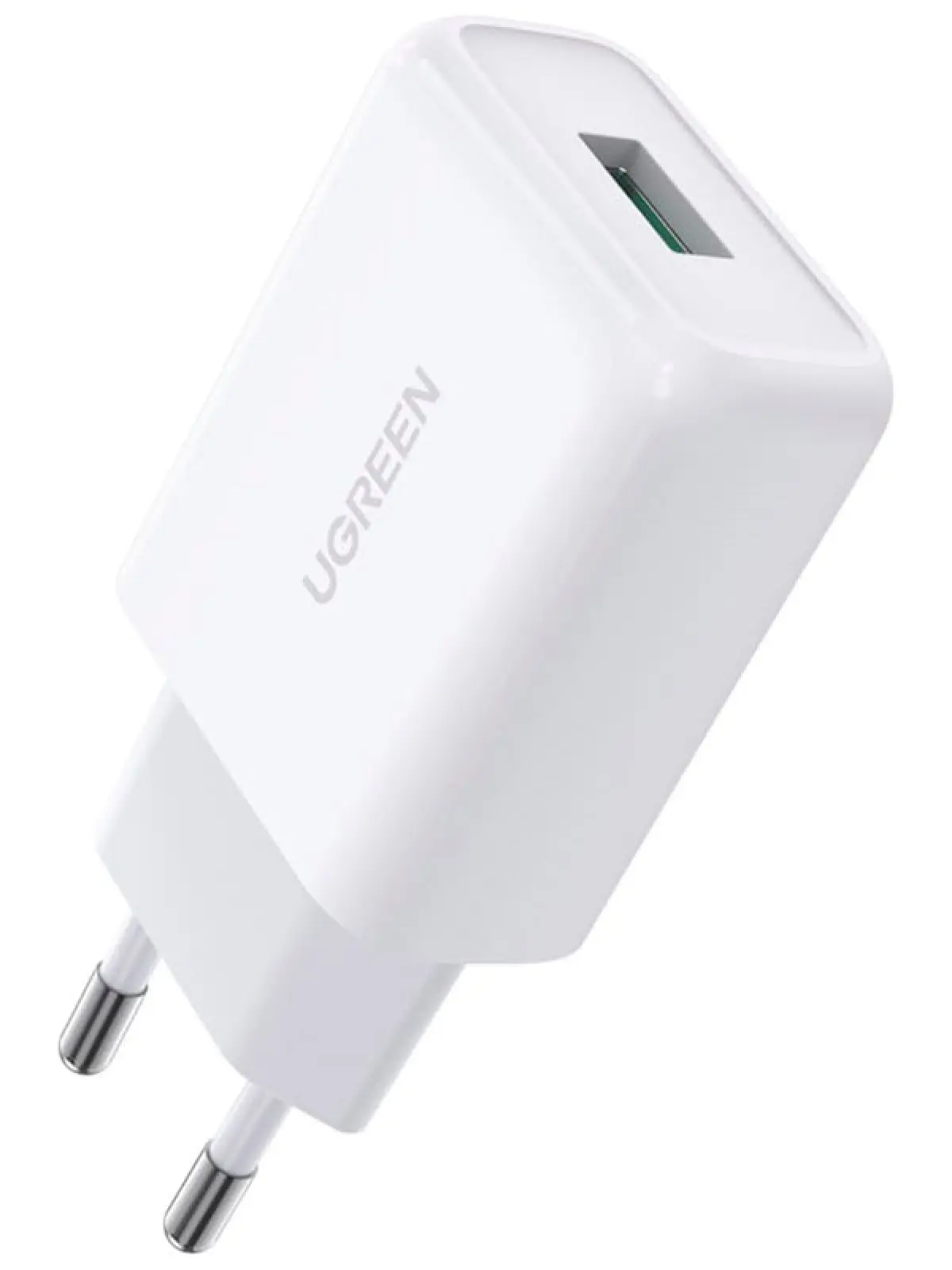 Сетевое зарядное устройство Ugreen USB-A QC 3.0 18W, Fast Charger EU, цвет белый (10133)