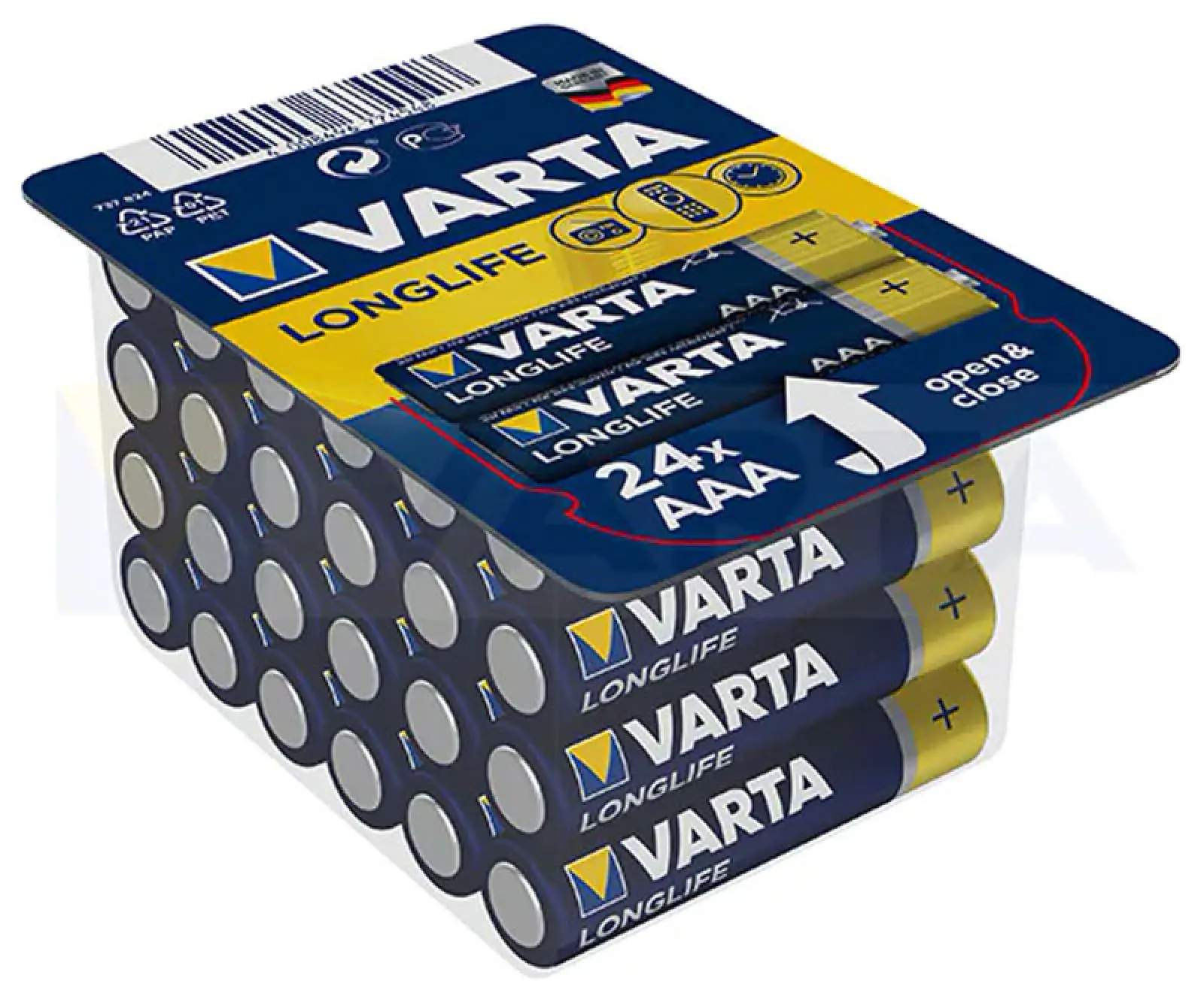 Батарейки Varta LONGLIFE AAA big box 24