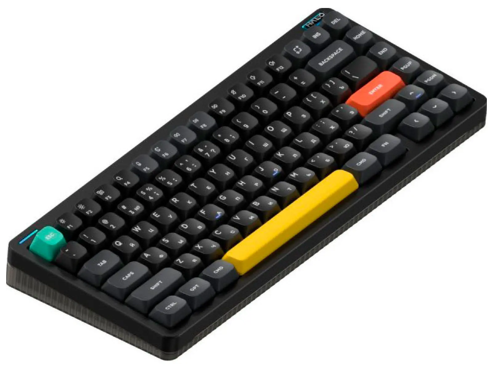 Беспроводная механическая клавиатура Nuphy QMK, Halo75 V2 Obsidian Black, RGB Hot Swap, Raspberry Switch