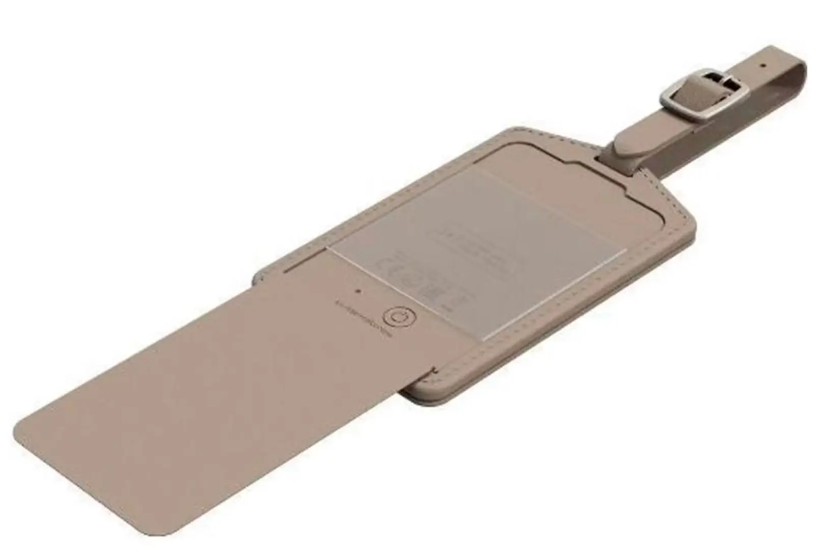 Багажная бирка с поддержкой Find My Magssory Ultima Geo Luggage Tag, латте