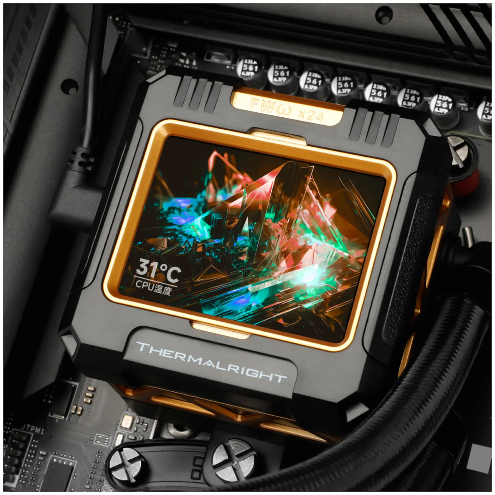 СЖО для процессоров Thermalright Frozen Warframe 360 Black ARGB (F-WFRAME-360-BL-ARGB)