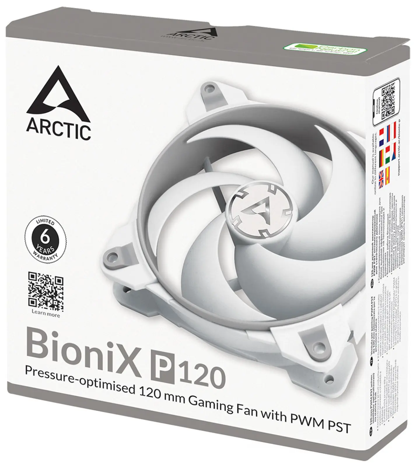 Вентилятор для корпуса Arctic BioniX P120 Grey/White PWM (ACFAN00167A)