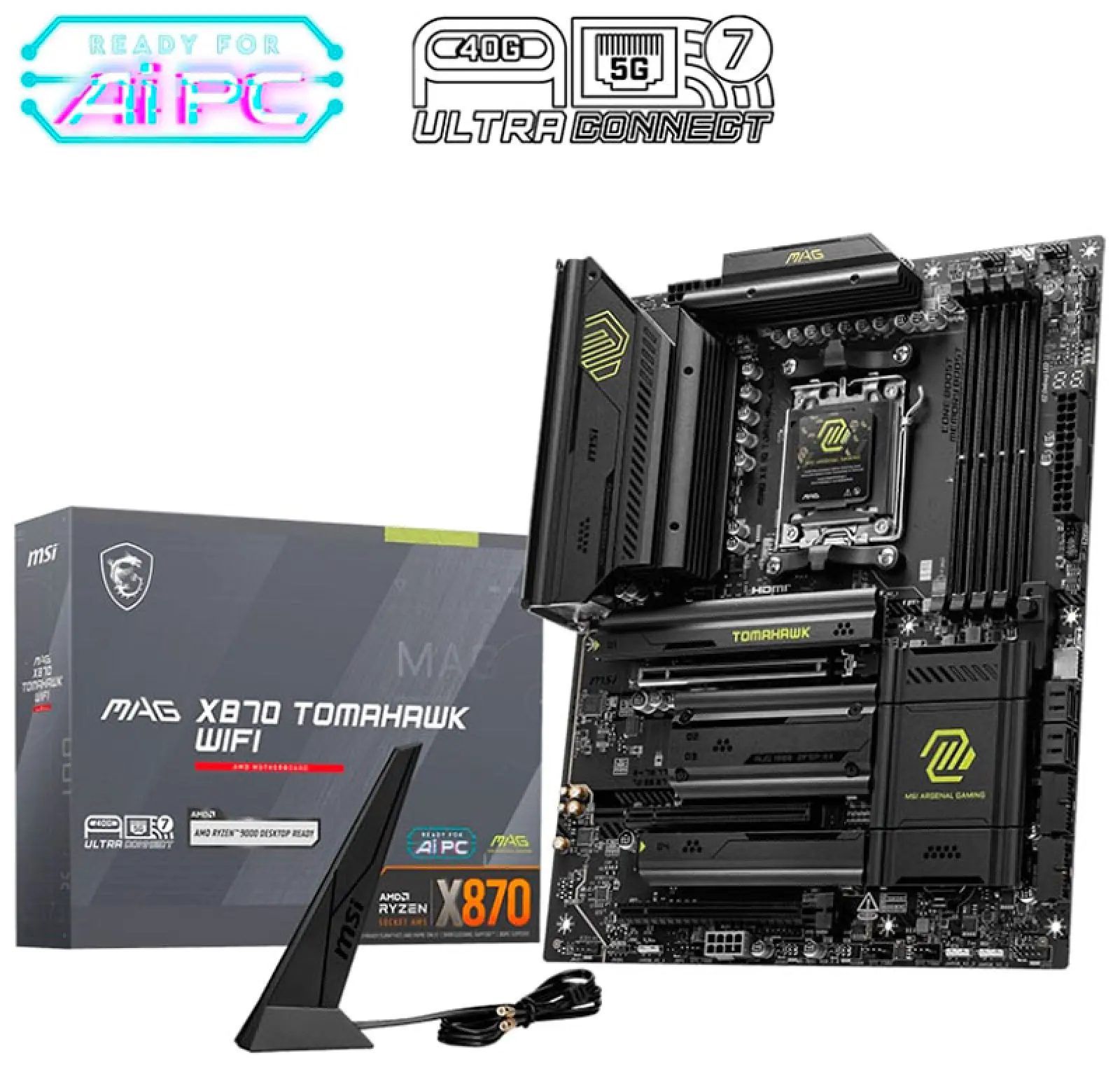 Материнская плата MSI MAG X870 TOMAHAWK WIFI (AM5, ATX)