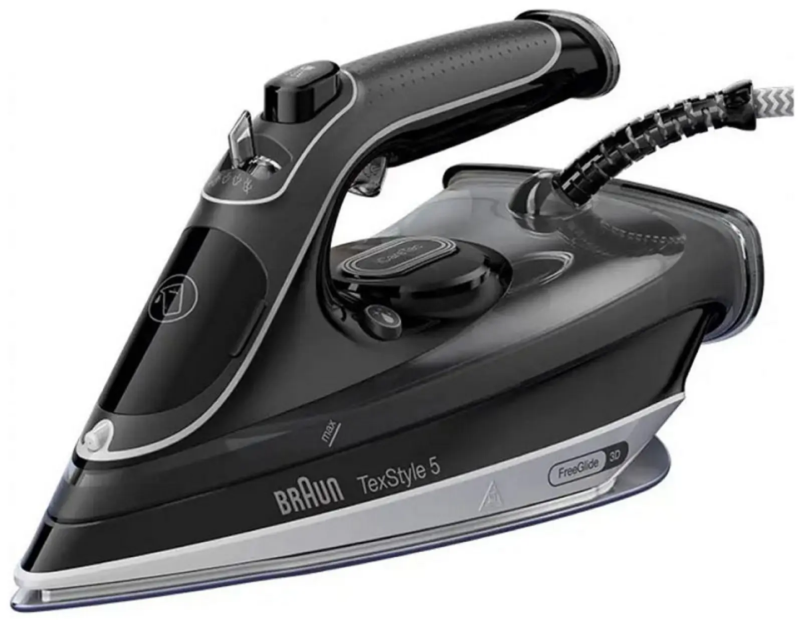 Утюг Braun SI5188BK, вертикальное отпаривание, мощность 2800 Вт, черный