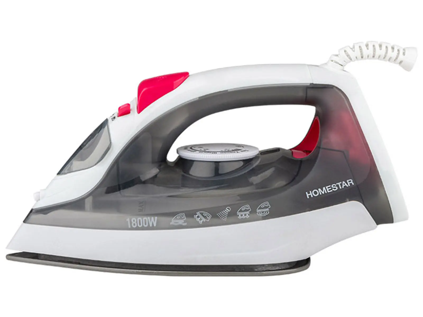 Утюг Homestar HS-4012, керамика, серый (105544)
