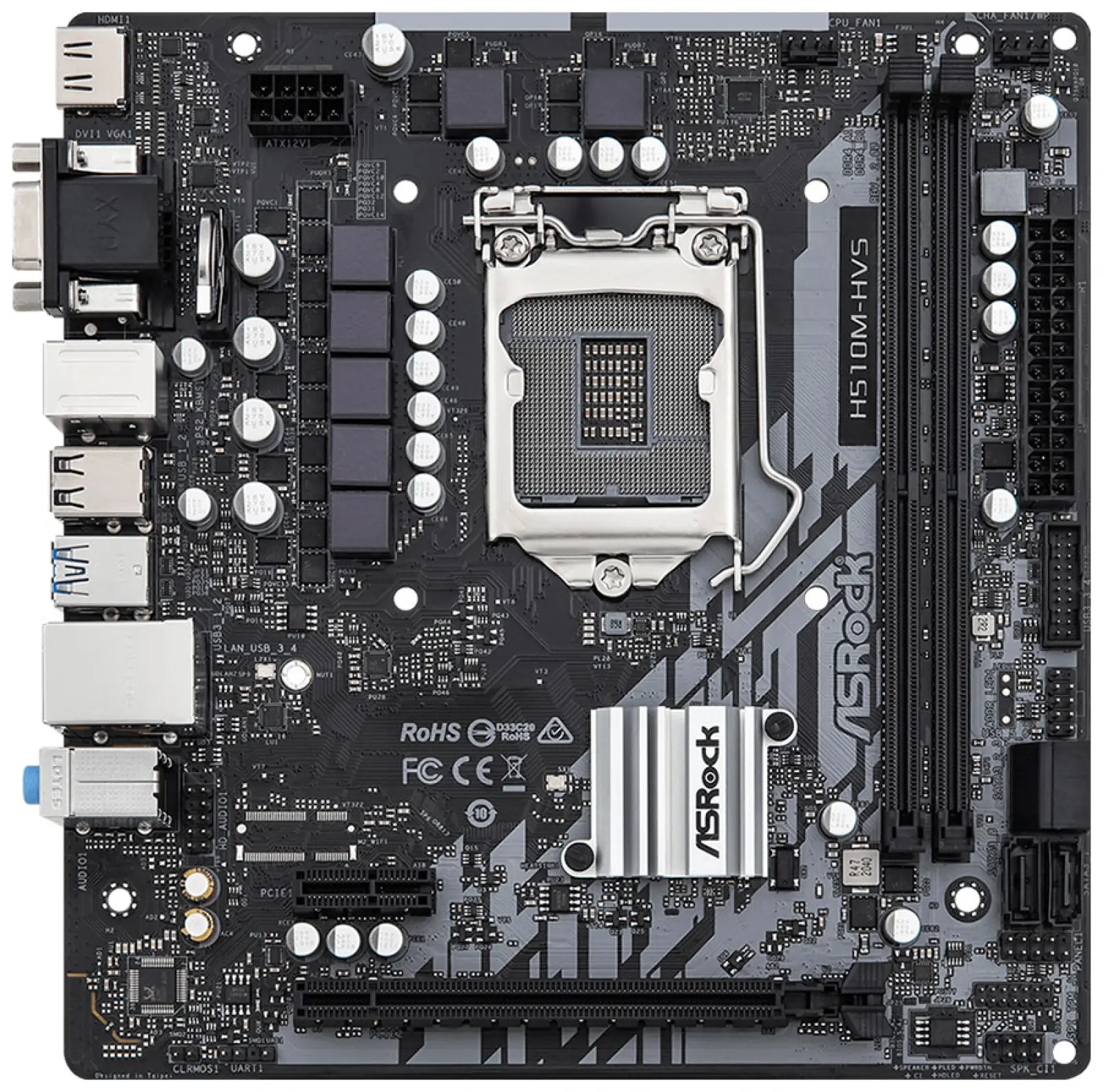 Материнская плата Asrock H510M-HVS R2.0 (LGA1200, mATX)