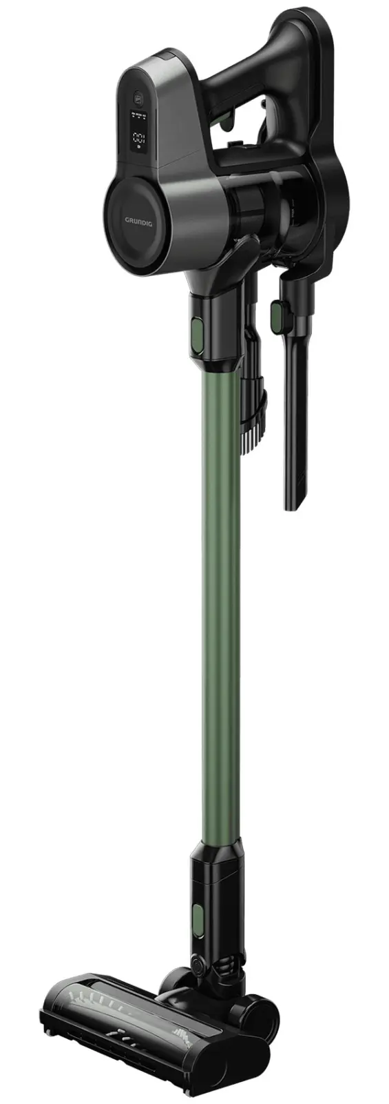 Пылесос вертикальный Grundig VCP 6230 PET, оливковый/черный, LED подсветка