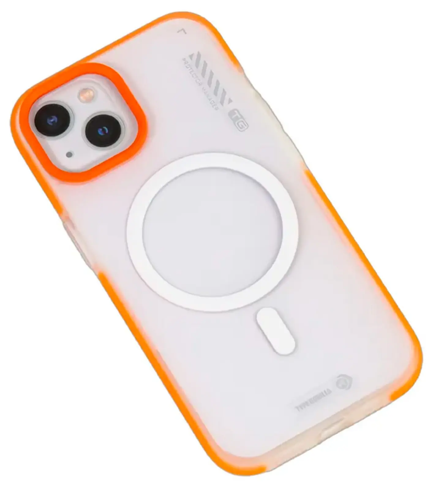 Чехол с магнитным покрытием Type Gorilla Dual Color iPhone15, Orange-red (BL-T46-iP15-DC-OR-R)