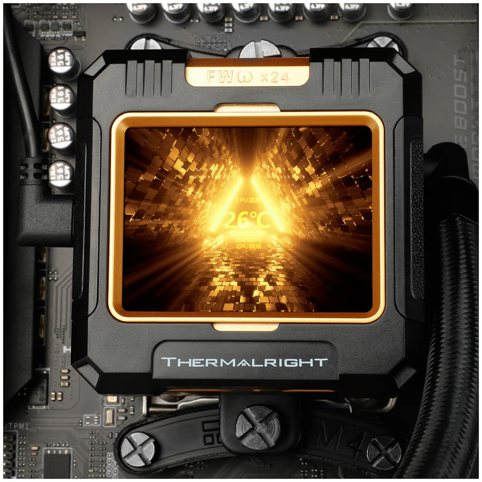 СЖО для процессоров Thermalright Frozen Warframe 360 Black ARGB (F-WFRAME-360-BL-ARGB)