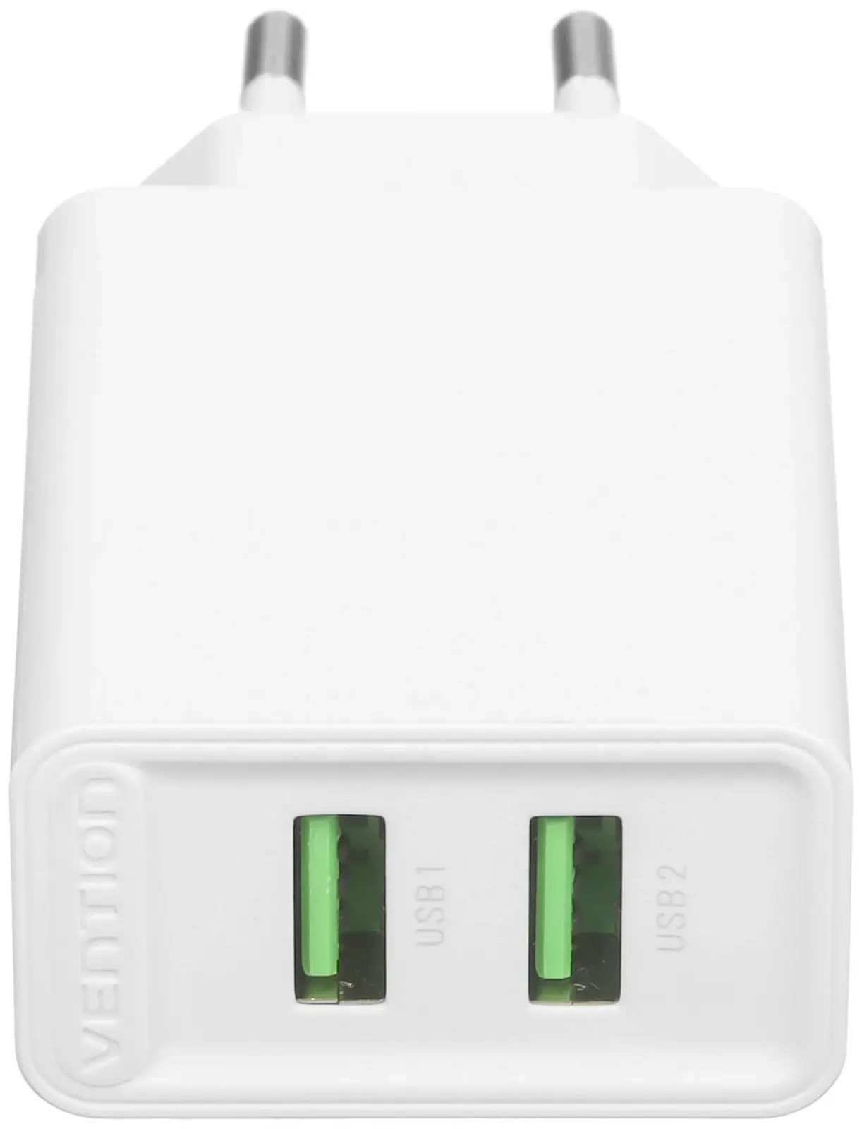 Сетевое зарядное устройство Vention на 2 порта USB A+A, QC 3.0, белый (FBAW0-EU)