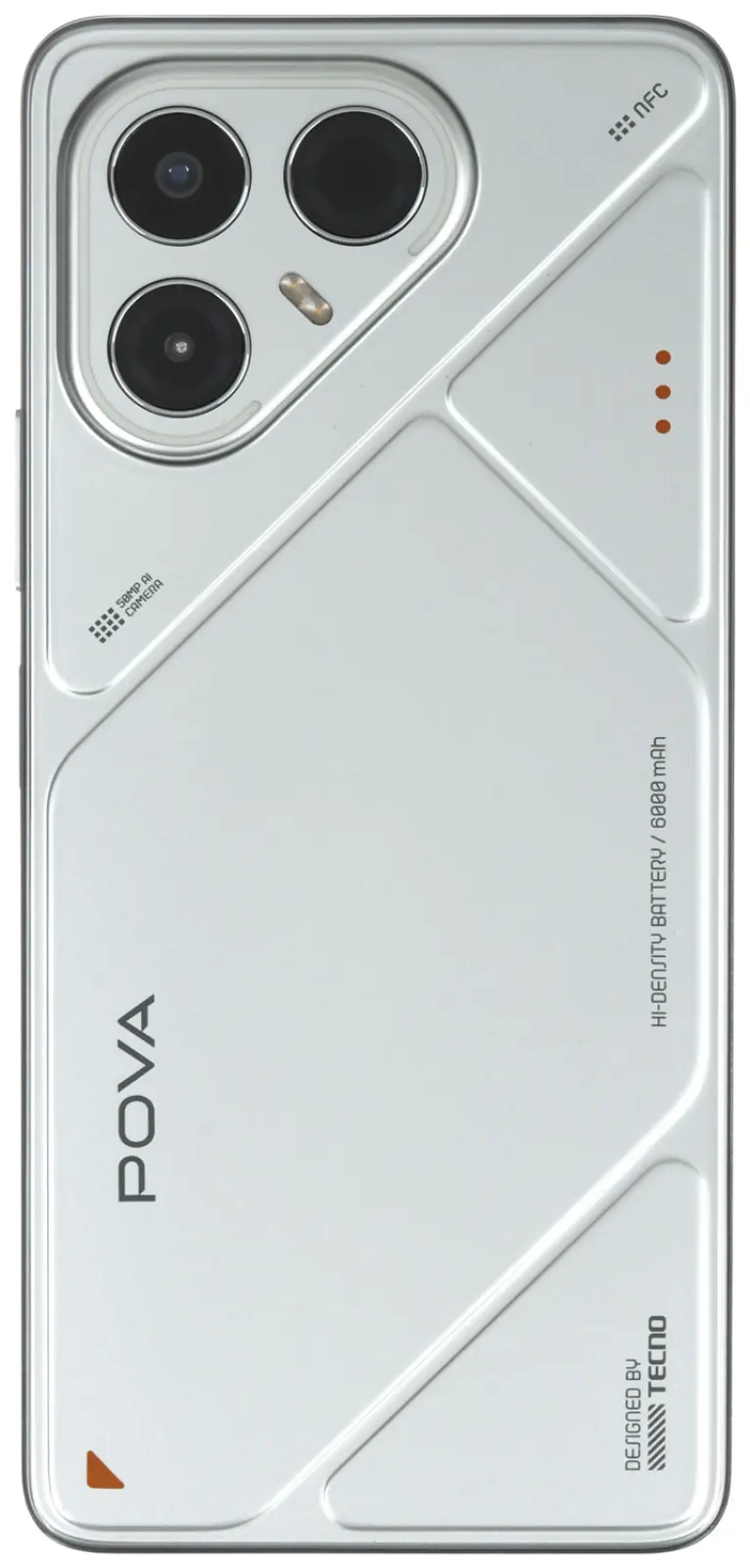 Смартфон Tecno POVA 7 5G 256Gb 8Gb серебристый